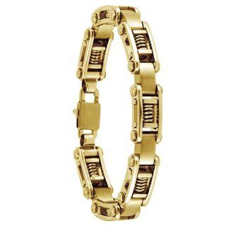 Stainless Steel Men's Invicta Elements Spiral Gold Tone Bracelet Watches