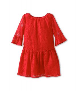 Juicy Couture Kids Lace Tulle Dress Girls Dress (Red)