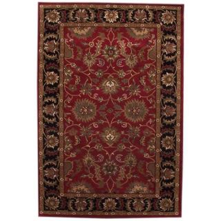 Hand tufted Tarana Red Wool Rug (9 X 13)