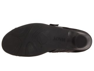 Naot Footwear Attitude Black Velvet Nubuck/Black Gloss Leather