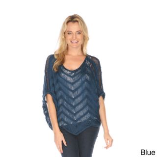 Stanzino Stanzino Womens Knit Dolman Sleeve Layering Sweater Blue Size S (4  6)