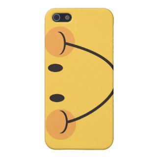 Happy smiley face on bright yellow iphone case iPhone 5 cover