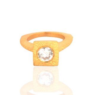 925 Sterling Silver Gold Plated Cz Handmade Designs Womens Rings New Fashion Jewelry Handmade Designer Jewelry