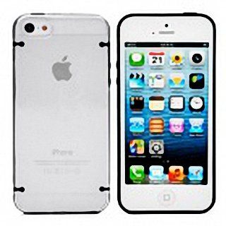 Wholesale Hot Glow in the Dark Protective Back Case for iPhone 5   Black + Transparent by PSK limited Cell Phones & Accessories