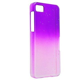 Okeler Purple Waterdrop Clear Hard Slim Snap on Case Cover for Blackberry BB10 Z10 with Free Pen Cell Phones & Accessories