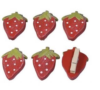 summer strawberry tea light jar or pegs by the contemporary home