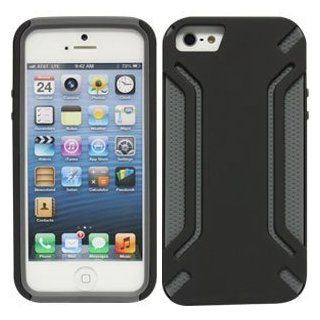 Cellet Black/Grey Armor Guard Case For Apple iPhone 5 Cell Phones & Accessories