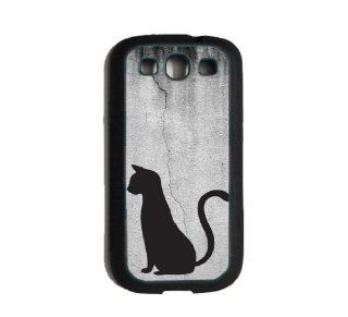Cat on Cracked Wall Samsung Galaxy S3/S III Case   Fits Samsung S3 and Galaxy S III i9300 Cell Phones & Accessories