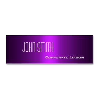 Shades of Purple Skinny Business Cards