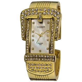 Akribos XXIV Women's Traditional Quartz Diamond Bangle Watch Akribos XXIV Women's Akribos XXIV Watches