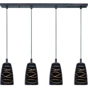 ET2 Lighting ET2 E93044 50BZ Bronze Carte 4 Light Pendant