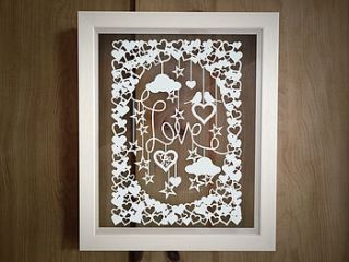 love you heart papercut by papercuts by cefuk