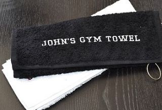 personalised gym towel by iredale towers