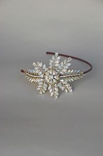 marjy vintage bridal headband by glass oyster