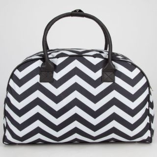 Chevron Stripe Duffle Bag Black One Size For Women 243345100