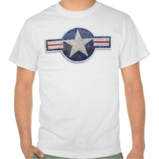 USAF US Air Force Grunge Vintage Roundel Shirt