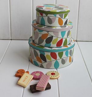 cake tin trio by posh totty designs interiors