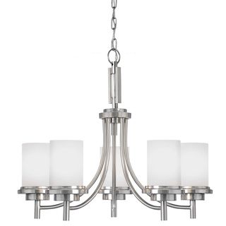 Winnetka 5 light Brushed Nickel Multi tiered Chandelier