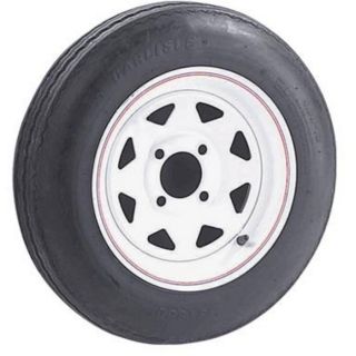 4 Hole High Speed Spoked Rim Design Trailer Tire Assembly   20.5 Inch x 4.80 x