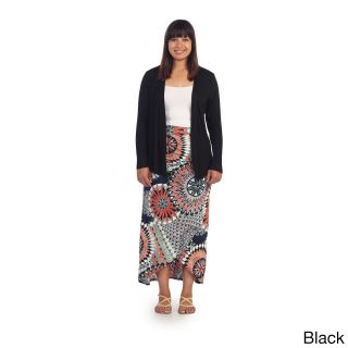 365 Apparel Womens Plus Long Sleeve Cardigan Black Size 1X (14W  16W)