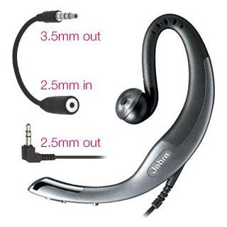 Jabra C500 One Touch Mono Headset w/ 2.5mm   3.5mm Adapter for Samsung Wave 723 Cell Phones & Accessories