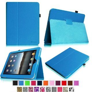Fintie Folio Case for Apple iPad 1 1st Generation Slim Fit Vegan Leather Stand Cover with Stylus Loop   Blue  Patio, Lawn & Garden