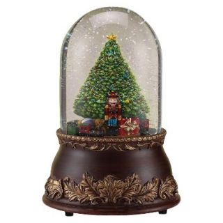 Musical Glitter Dome with Tree and Nutcracker