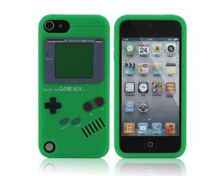 Green Game Boy Series Soft Gel Silicone Rubber for Apple iPod Touch 5 5th 5gen Cell Phones & Accessories