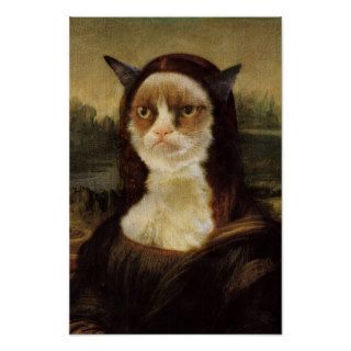 Grumpy Cat Mona Lisa Print