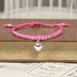 miyelle heart charm friendship bracelet by lisa angel