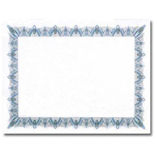 Classic Blue Certificate Border Paper with Gold Seals  Blank Certificates 