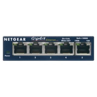 Netgear Prosafe 5 Port Gigabit Switch   Blue (GS