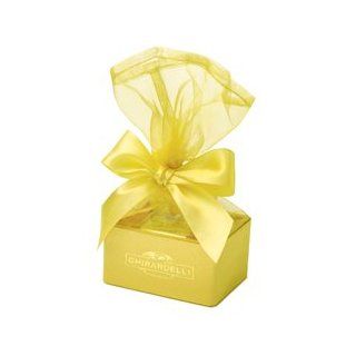 Ghirardelli Chocolate Organza Favor Box, Yellow Nine Squares  Gourmet Chocolate Gifts  Grocery & Gourmet Food