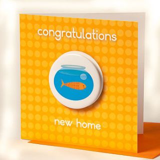 new home card with badge by think bubble