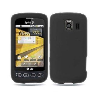 Fosmon Soft Silicone Case fits LG Optimus S LS670  Black Cell Phones & Accessories