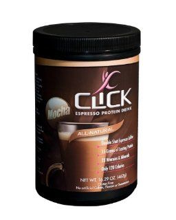 CLICK Espresso Protein Drink All Natural Mocha, 16.29 Ounce Canister Health & Personal Care