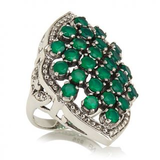 Nicky Butler 2.60ct Green Chalcedony Sterling Silver "Arabesque" Ring