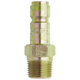 Milton G-Style 1/2in. Plug — 1/2in. MNPT, Model# S-1817  Air Couplers   Plugs