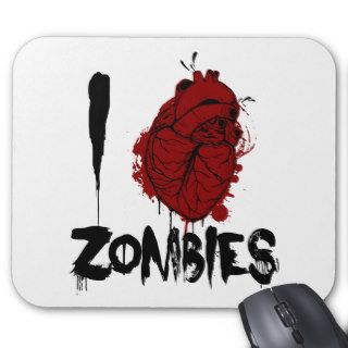 i bloody heart zombies mousepad