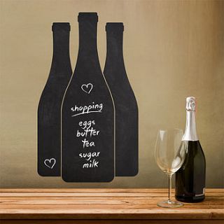 wine bottles write and erase wall sticker by sirface graphics