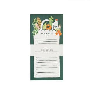 magnetic market shopping list notepad by little baby company