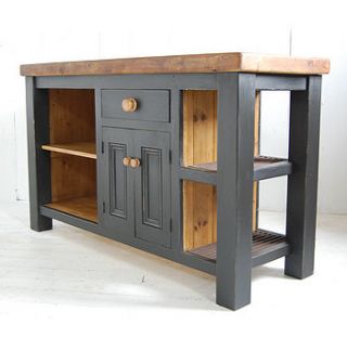 reclaimed wood kitchen island cupboard by eastburn country furniture