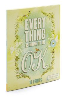 Everything Is Going To Be OK Prints  Mod Retro Vintage Wall Decor