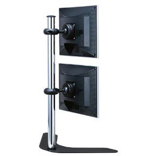 Atdec Double   Vertical Freestanding Desk Mount for up to 20" Flat Panel Displays Electronics