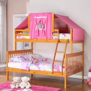 dCOR design Donco Kids Twin Over Full Mission Bunk Bed with Tent Kit