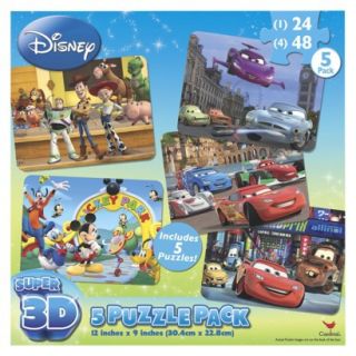 Disney Boys Super 3D 5pk Puzzle