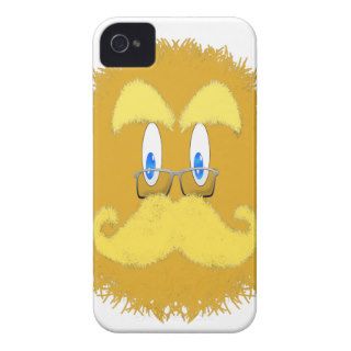 Cute funny Orange furry ball  face iPhone 4 Covers