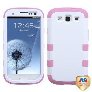 MYBAT SAMSIIIHPCTUFFSO016NP Premium TUFF Case for Samsung Galaxy S3   1 Pack   Retail Packaging   Ivory White/Light Pink Cell Phones & Accessories