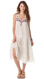 Mes Demoiselles Jess Long Embroidered Dress