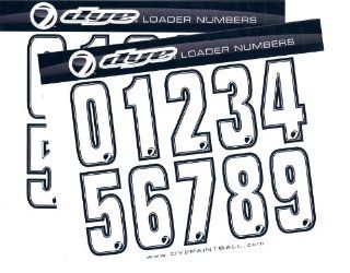 Dye Paintball Loader Number Stickers  Paintball Loader Accessories  Sports & Outdoors
